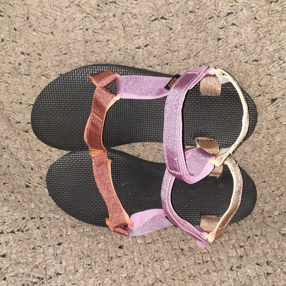 TEVA-Universal Midform-Metallic Colorful Sandals-Classic-Sz 9-Near Mint - Picture 6 of 7